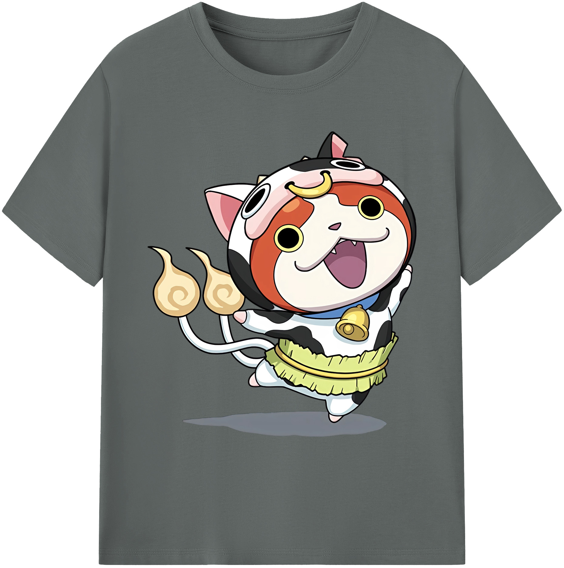 （画像用） 妖怪ウォッチ Yo-kai Watch 綿100％ メンズ半袖Tシャツ｜肌触りやわらか＆通気性